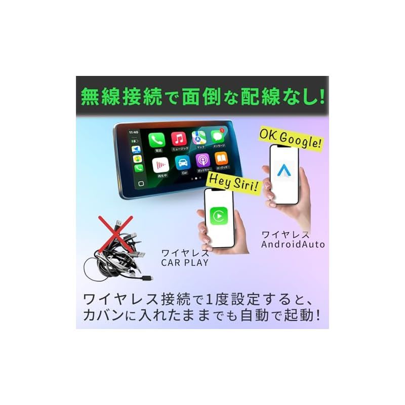 KEIYO APP CAST light ワイヤレスCar Play/ワイヤレスAndroidAuto ＋