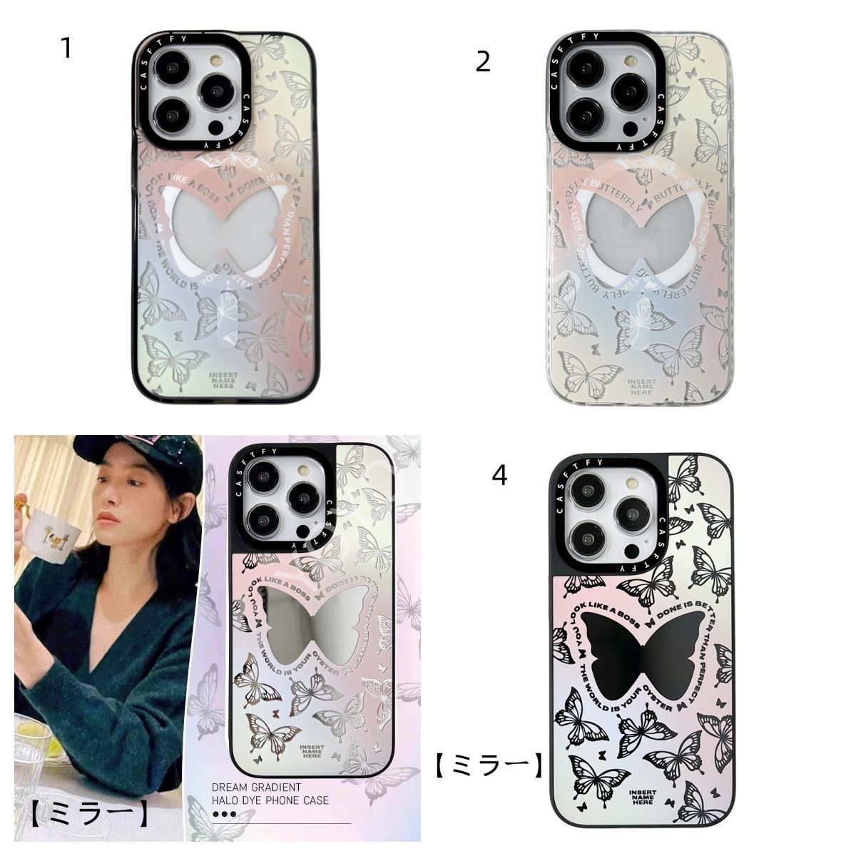 【送料無料・美品・新品未使用】【ミラー】4類選択可能 割れないミラータイプ MagSafe対応 CASETIFY iphone15ケース おしゃれスマホケース 人気 iphone14proケース サンリオ 可愛い iPhone13 ケース
