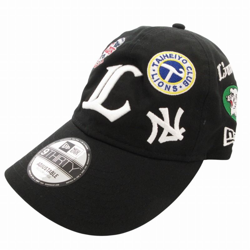 レア/廃番【ニューエラ×西武ライオンズ】ボックスロゴ キャップ プロ野球 黒×青 レア/廃番【ニューエラ×西武ライオンズ】ボックスロゴ キャップ