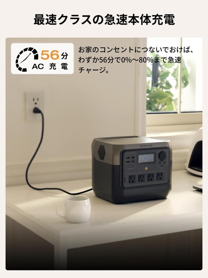EcoFlow RIVER 2 Pro ポータブル電源 保証付き - メルカリ