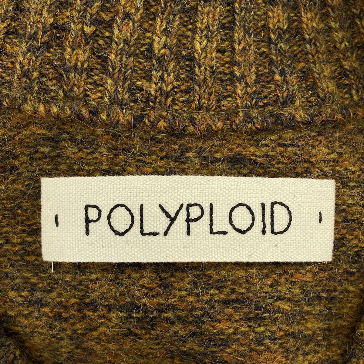 POLYPLOID / ポリプロイド | KNIT CARDIGAN / ミックスウール 豚