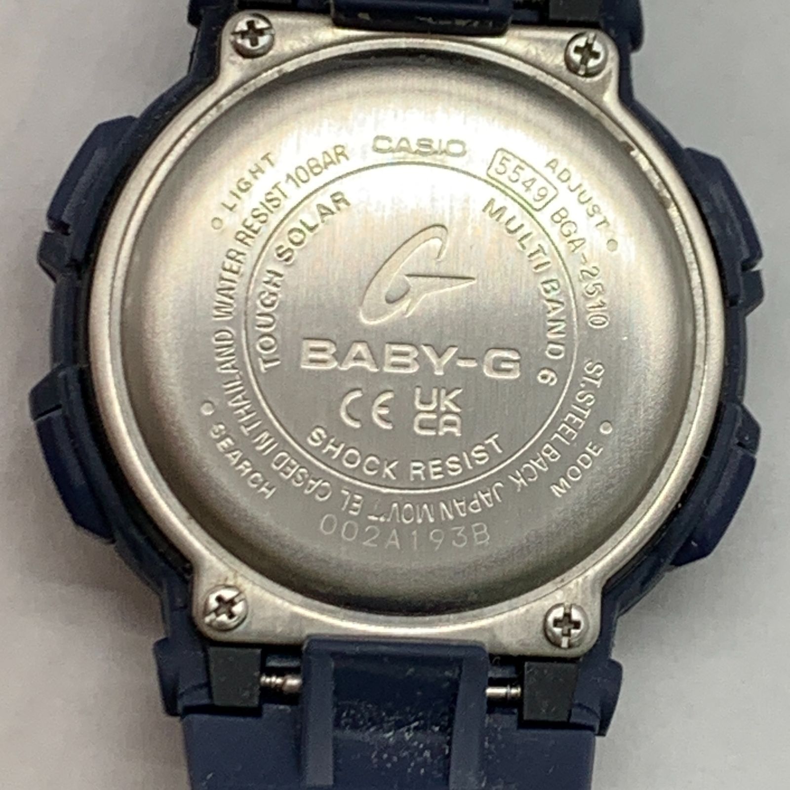 Baby-G CASIO 腕時計 電波ソーラー ネイビー文字盤 BGA-2510 腕時計