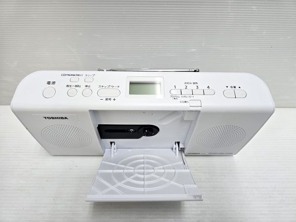 品】 TOSHIBA 東芝 CDラジオ スリムボディ TY-C24 ホワイト 2024年製