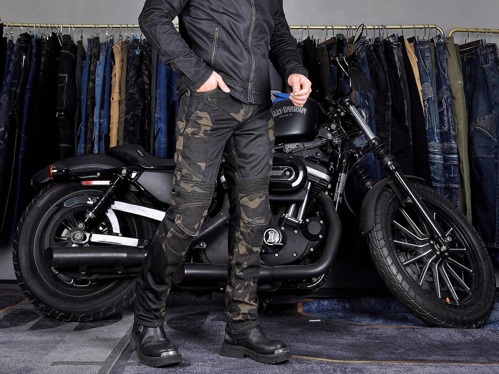 楽天市場】バイクパンツ メンズ レザーパンツ スキニーパンツ 革パンツ