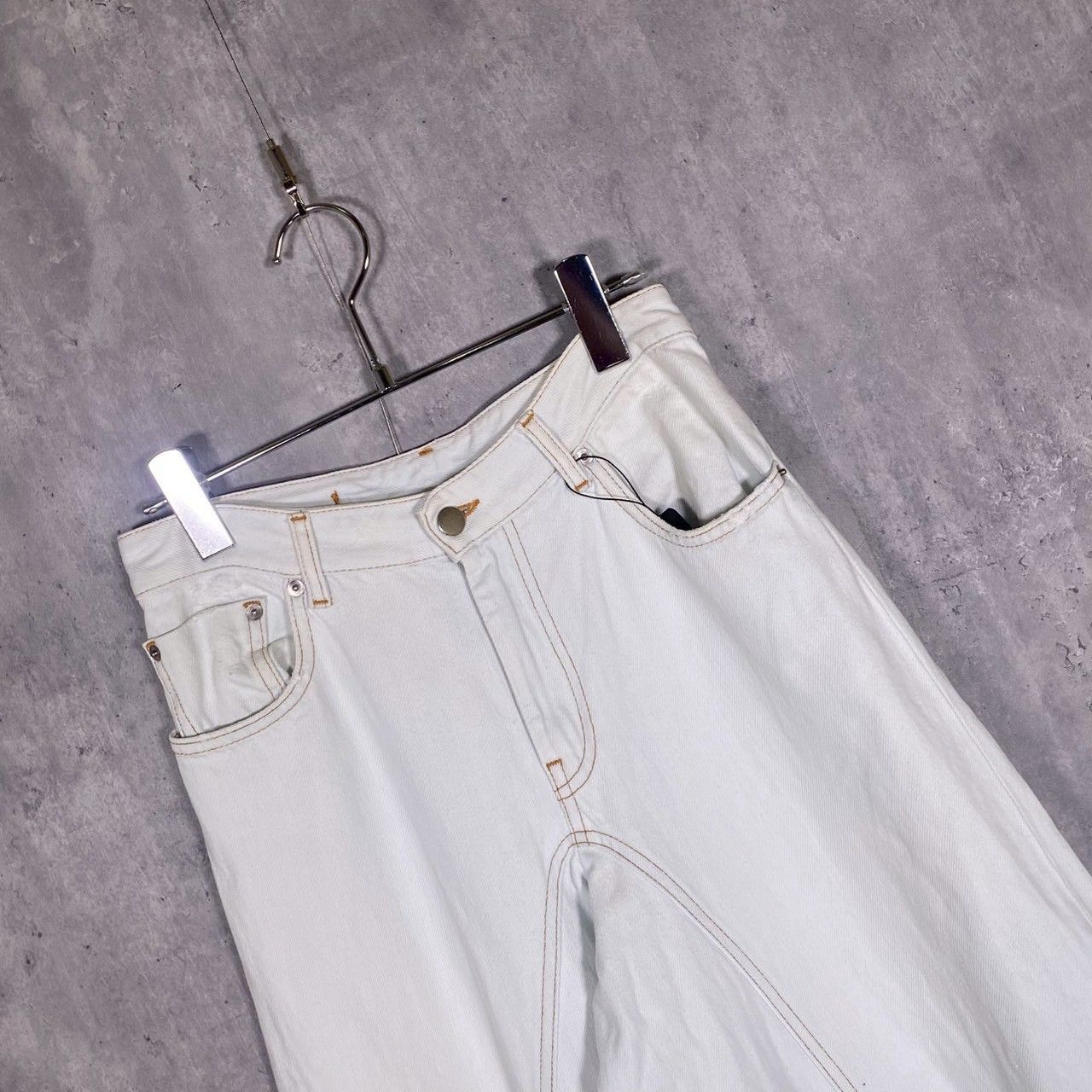 MM6』エムエムシックス (36) ワイドデニムパンツ - メルカリ 