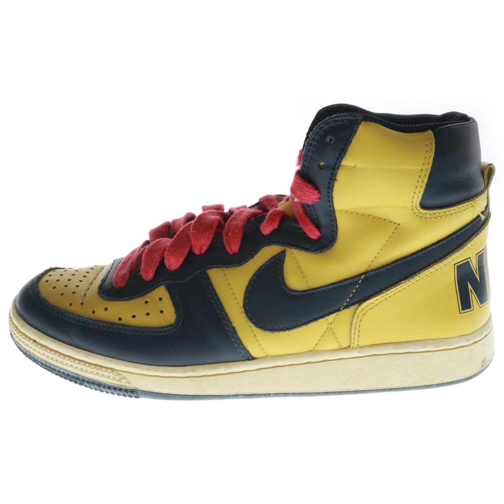 Nike ハイカット スニーカー イエロー/ブラック ナイキ ハイカット スニーカー イエロー/ブラック - メルカリ