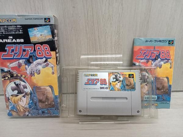 CAPCOM エリア88 スーパーファミコンソフト シューティングゲーム 箱・取扱説明書付