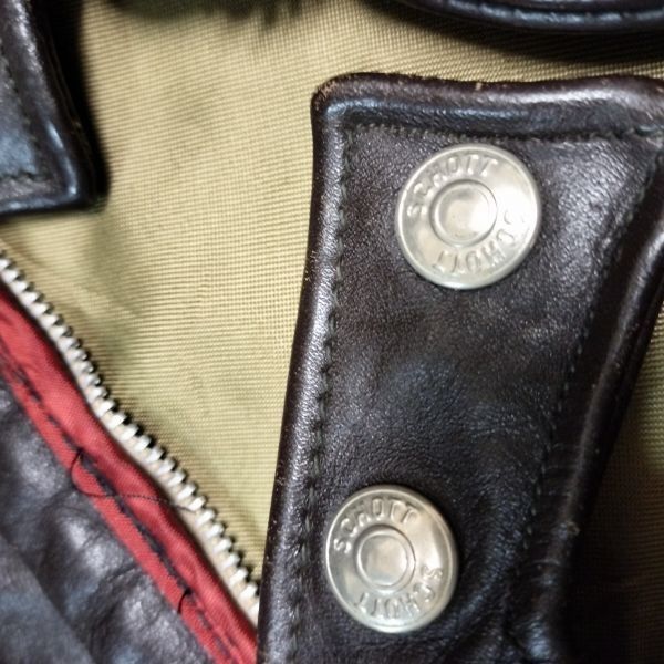70s?/TALON/VINTAGE ZIPPER☆ショット/SCHOTT☆シングル/レザー