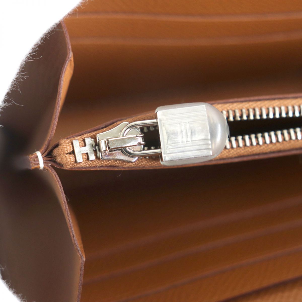 未使用品▼HERMES エルメス ケリーウォレット ヴォーエプソン レザー 長財布 ゴールド シルバー金具 仏製 レディース D刻印 箱付き 未使用品▽HERMES エルメス ケリーウォレット ヴォーエプソン レザー