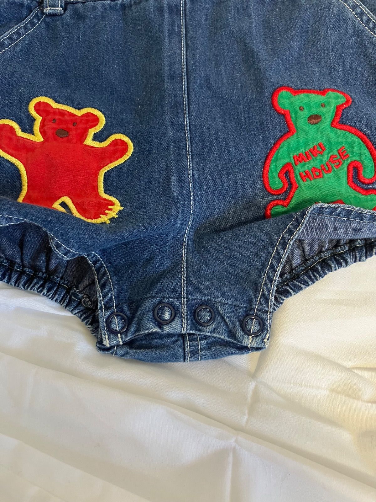 ★ICHI★ミキハウス　ダルマオール&半袖　80-90センチ ミキハウス ダルマオール 80〜90センチ 赤 - メルカリ