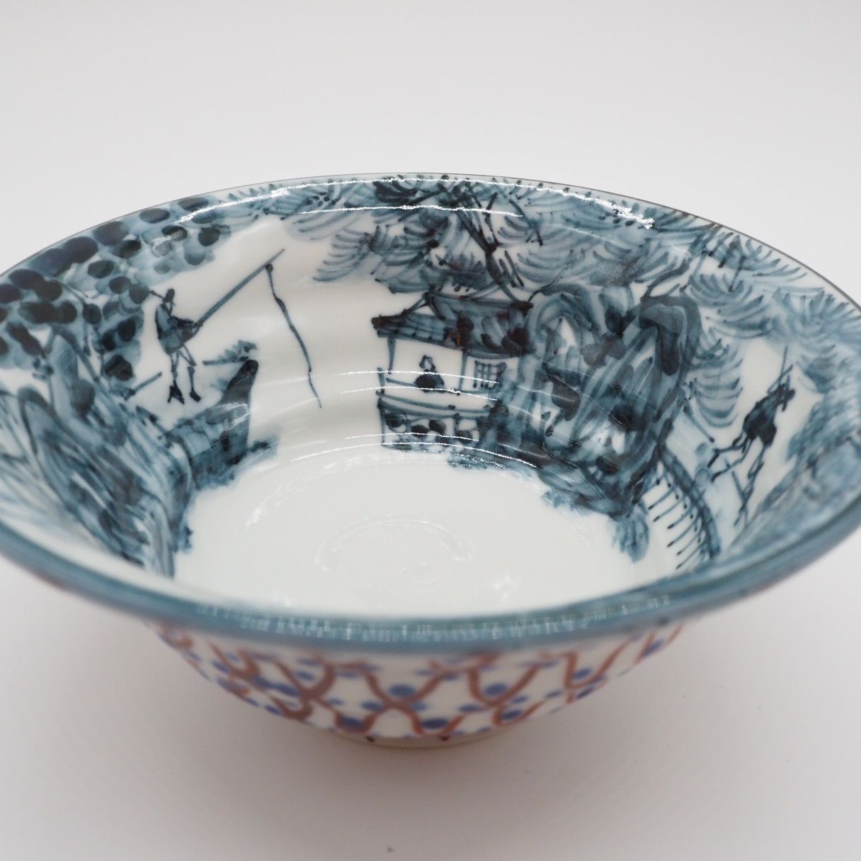 京焼・清水焼 村田幸之介(六齋窯) 山水あみ茶漬(ご飯茶碗) - メルカリ