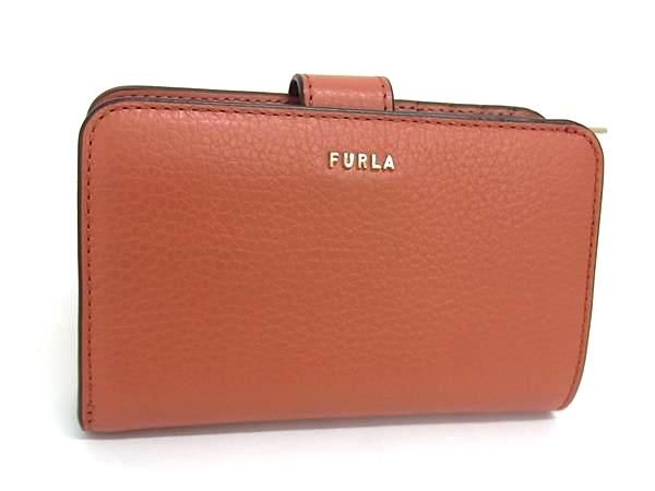 □美品□ FURLA フルラ バビロン レザー 二つ折り 財布