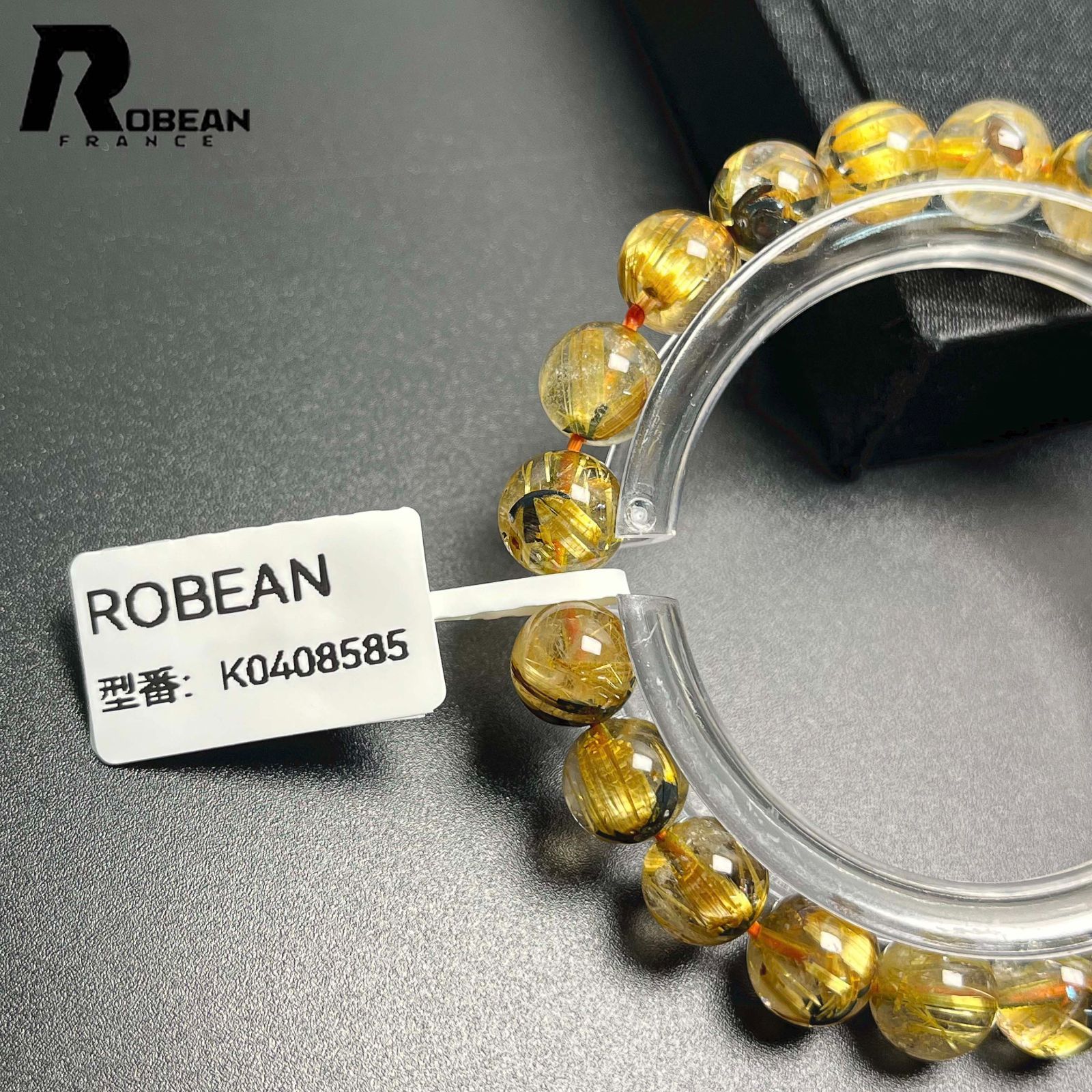 絶賛 EU製 定価5万円☆ROBEAN・タイチンルチル☆黄金針水晶 ゴールド