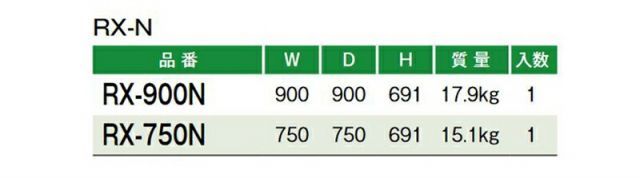 RX-N アメニティ リフレッシュ テーブル