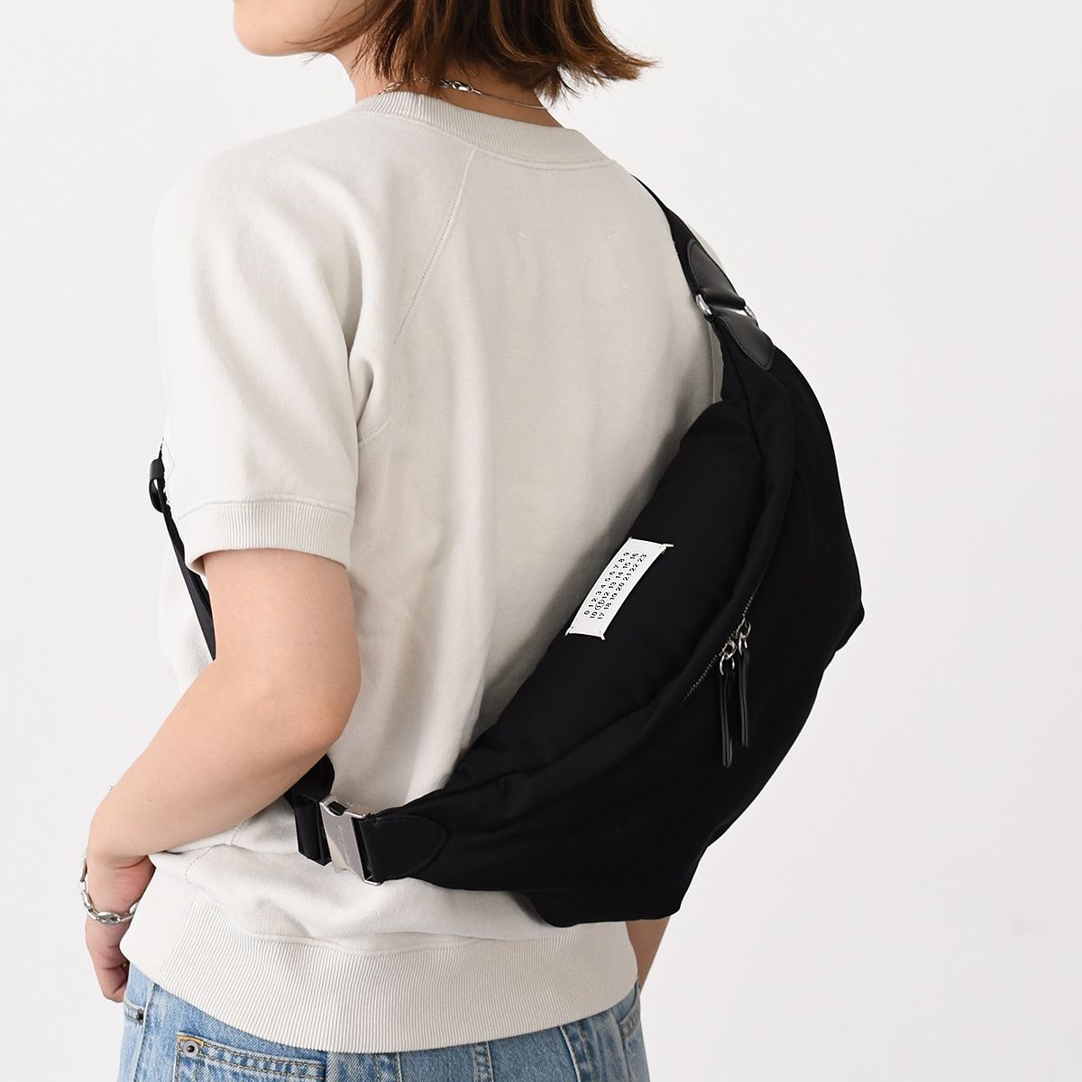 中古Maison Margiela グラムスラム スポーツベルトバッグ ブラック メゾン マルジェラ Maison Margiela グラム スラムベルトバッグ