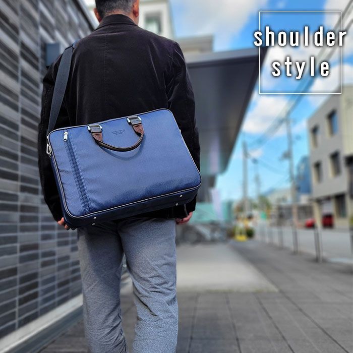 ブレリアス BRELIOUS ビジネスバッグ メンズ 26659-1H 2ポケットナイロンビジネスバッグシリーズ ブラック