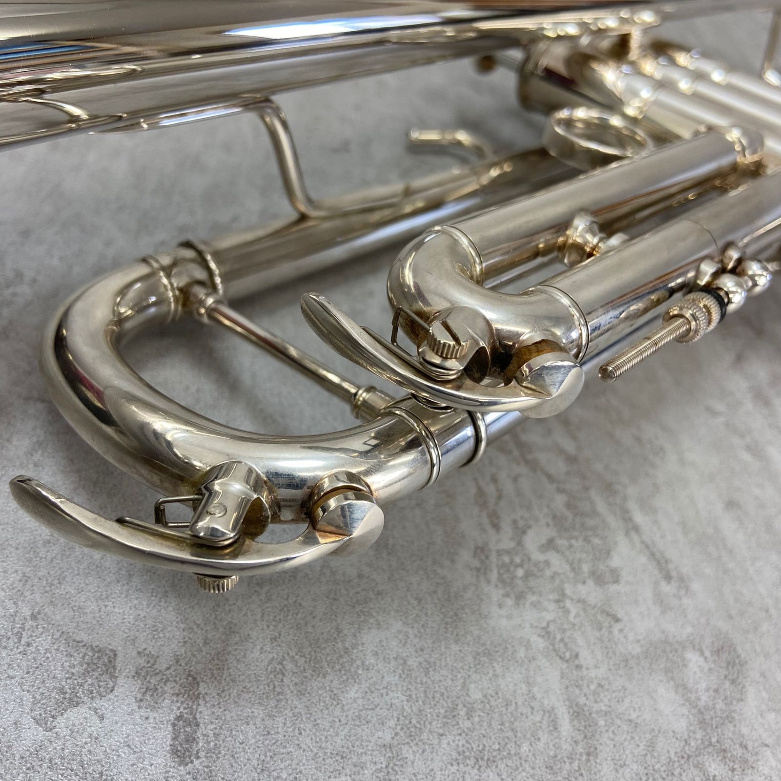 YAMAHA　ヤマハ B♭トランペット trumpet 管楽器 YTR-800GS　ゴールドブラス1枚取り　ML　シルバー　銀メッキ　SP  純正ハードケース