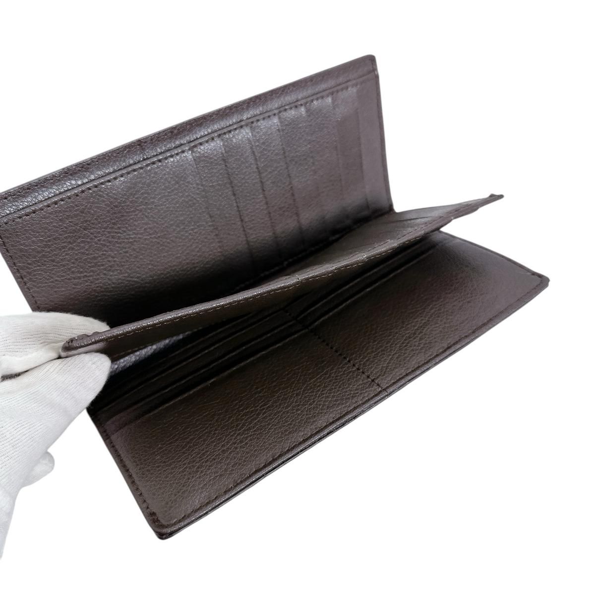 0520CA 長財布 ニコチン   カイマンベリー 2つ折り 0520CA 2つ折り カード入付長財布 カイマンベリー 長財布 ニコチン