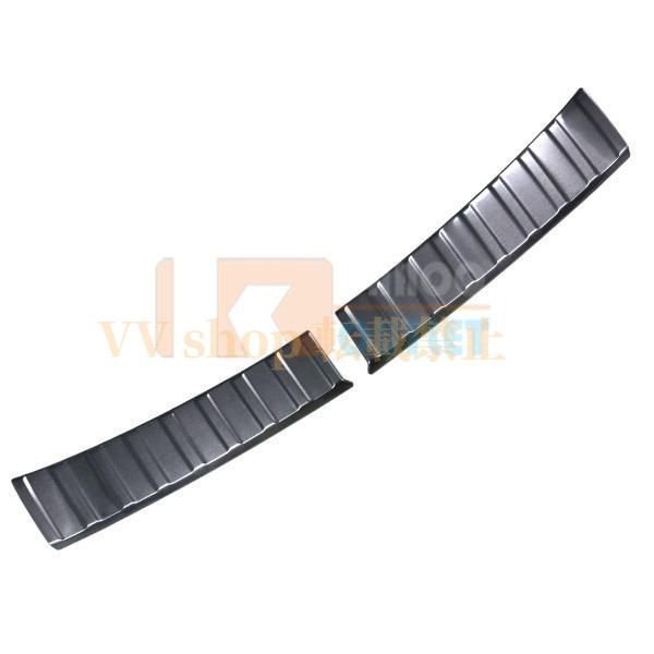 トヨタ カローラクロス 10系 2021年9月 ラゲッジスカッフプロテクター ステップガード シルバー 黒 ステンレス製 傷付き防止 内装 パーツ2