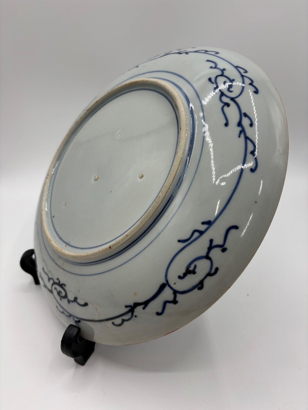 江戸後期　古伊万里　志田窯　染付賢人唐子文皿　29㎝　K349 江戸後期 古伊万里 志田窯 染付賢人唐子文皿 29㎝ K349 - メルカリ