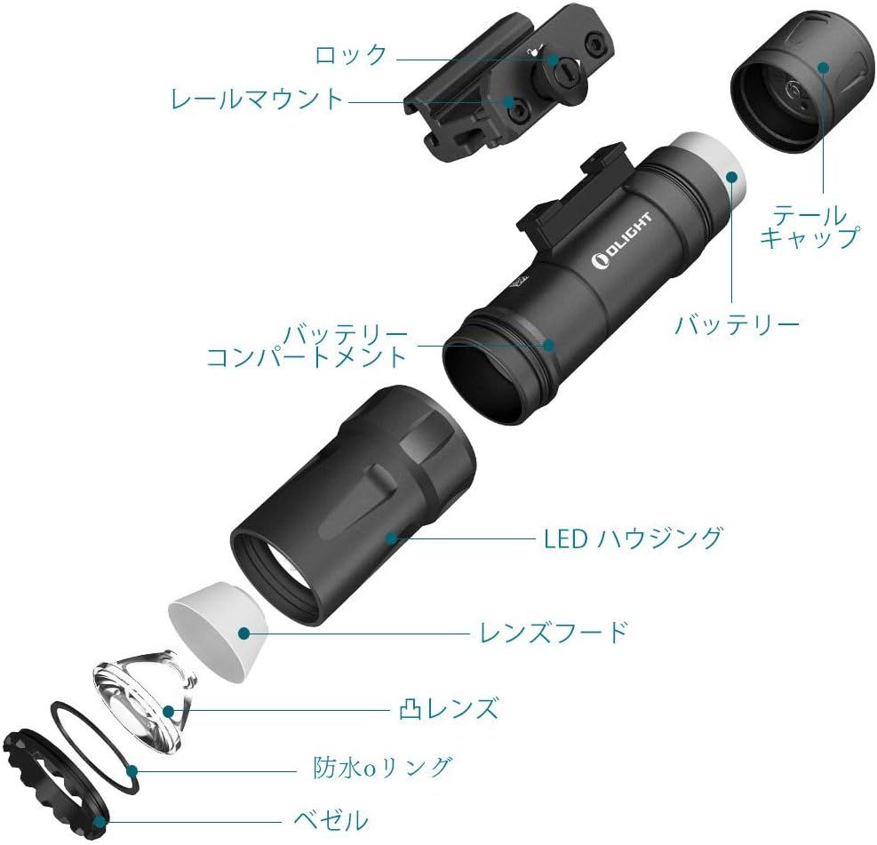懐中電灯 2000ルーメン