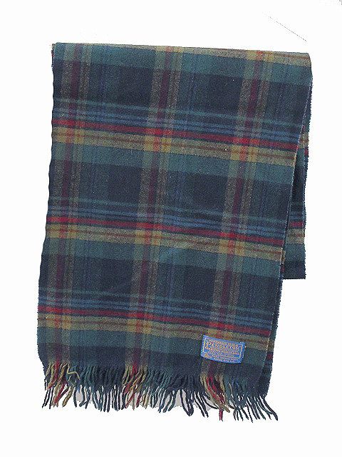 ペンドルトン PENDLETON 70s ウール100% マフラー チェック柄 USA製