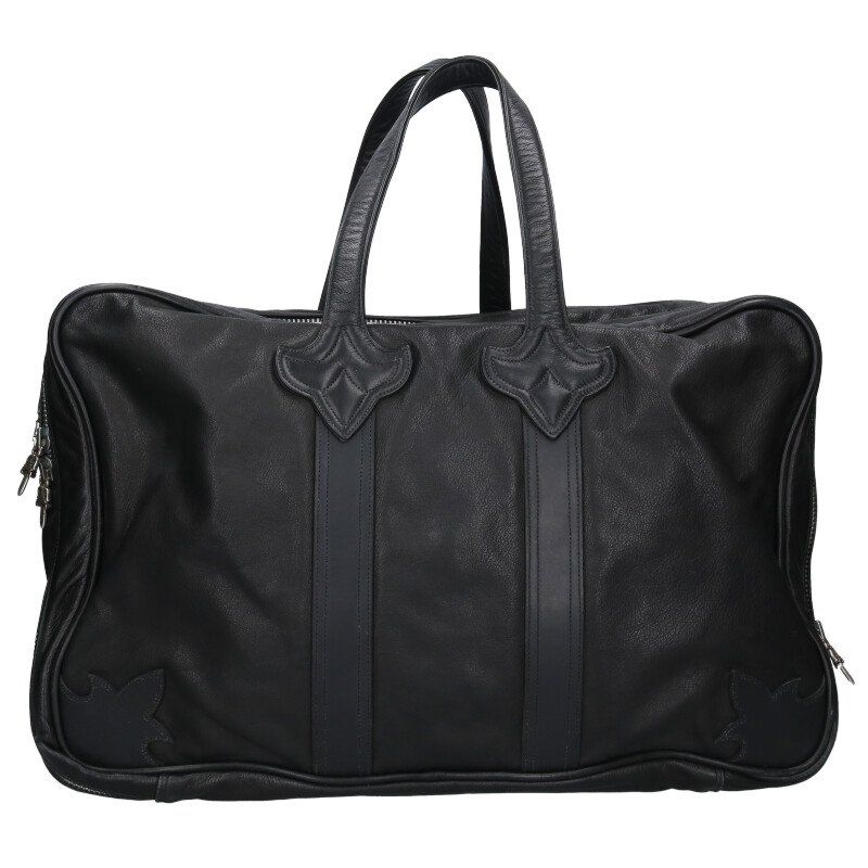 クロムハーツ レザーボストンバッグ メンズ CHROME HEARTS(クロム