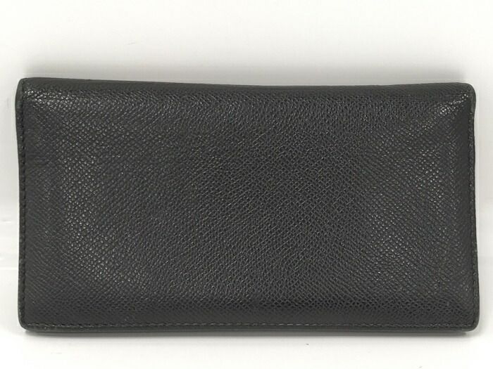 BVLGALRI 二つ折り長財布 ブルガリブルガリマン ブラック レザー 30398