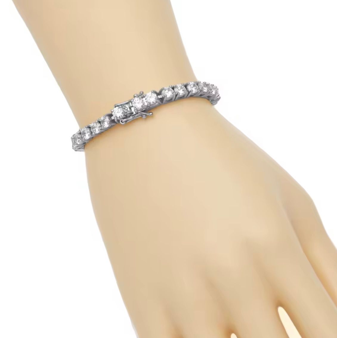 フルモアサナイト】ラグジュアリー 高級テニスチェーンブレスレット