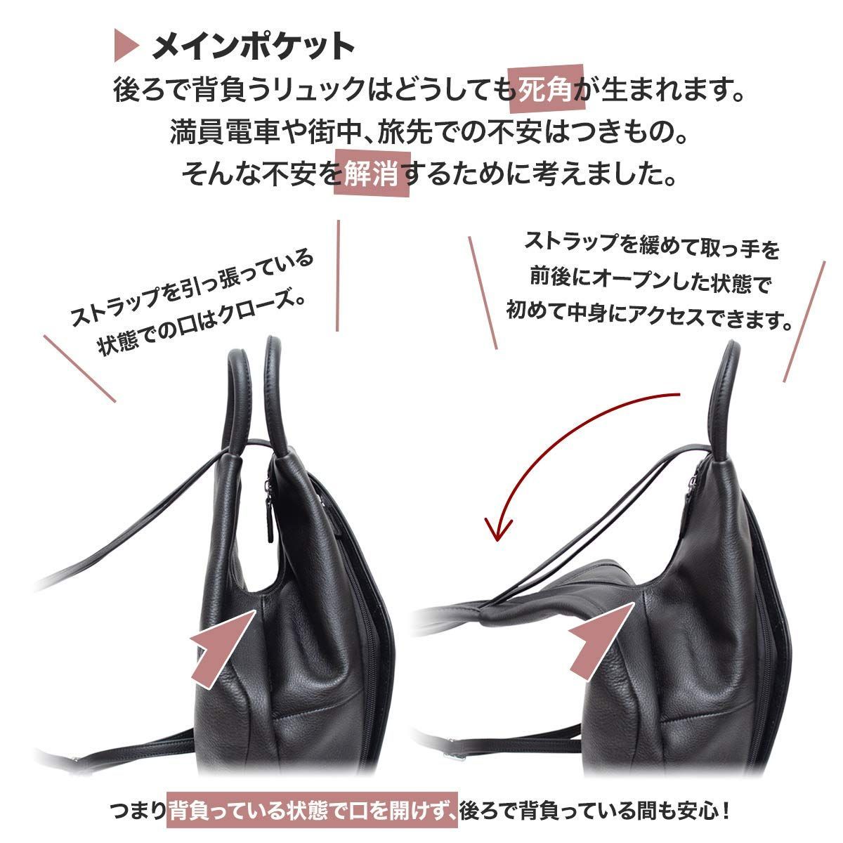 特価商品】小さめなのに大容量 bag コンパクト 鞄 柔らかい リュック