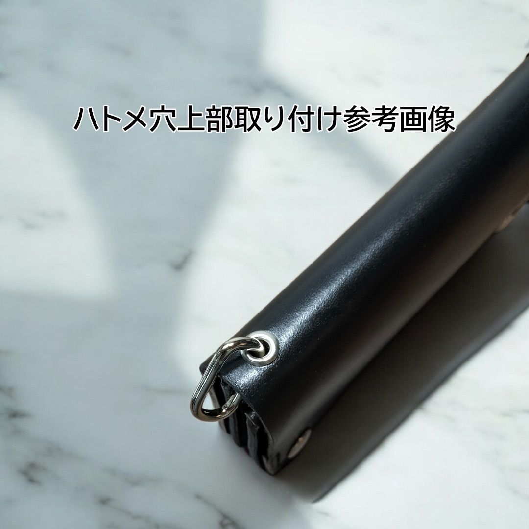 オイルレザー 黒