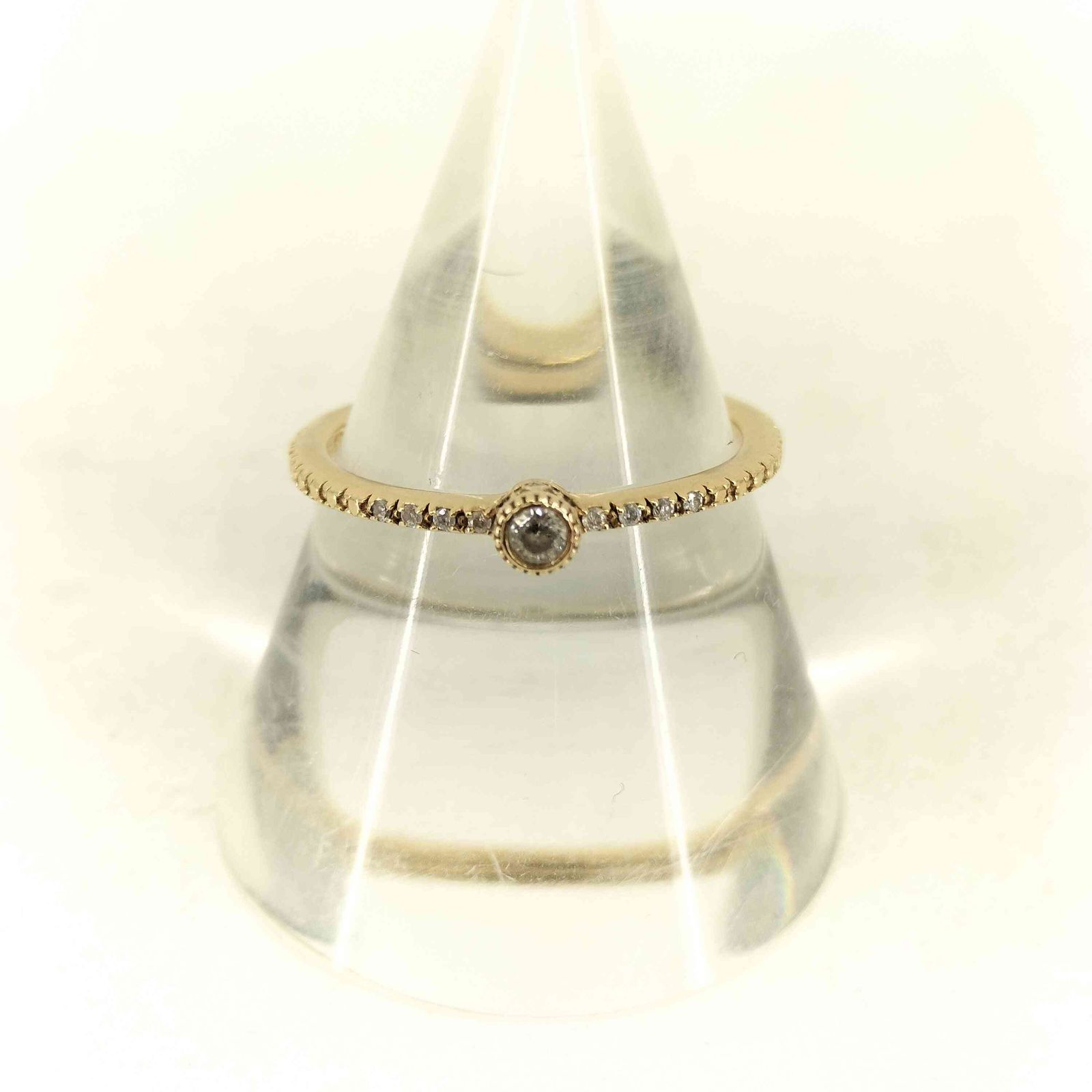 アガット agete 0.05ct K18 ダイヤモンドリング レディース 11号 アガット agete 0.05ct K18 ダイヤモンドリング レディース 11号