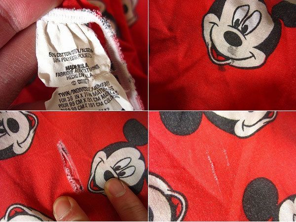 USA製 ミッキー カットなし コレクション シーツ 大判 はぎれ生地