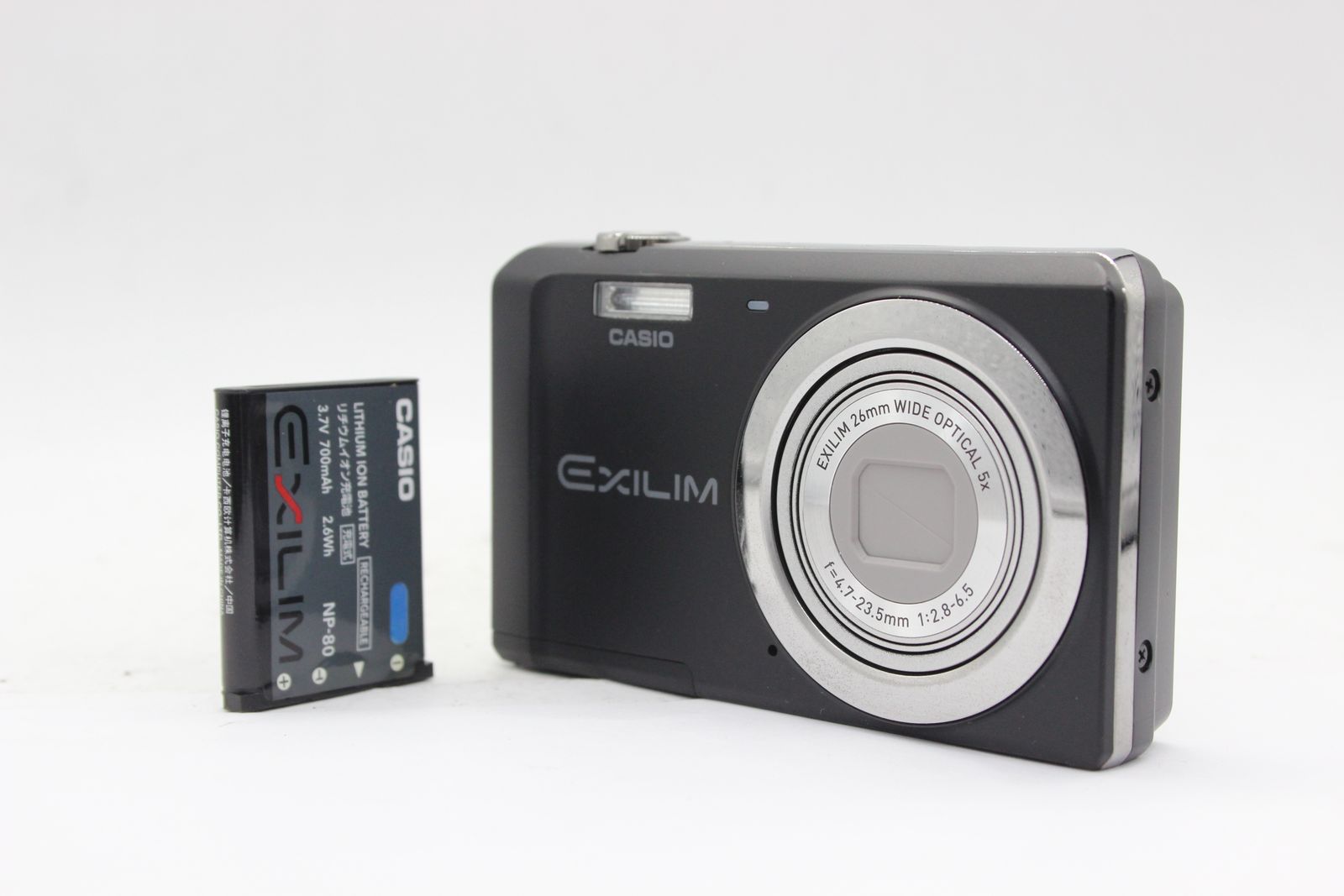 返品保証】 カシオ Casio Exilim EX-ZS5 ブラック 26mm Wide 5x