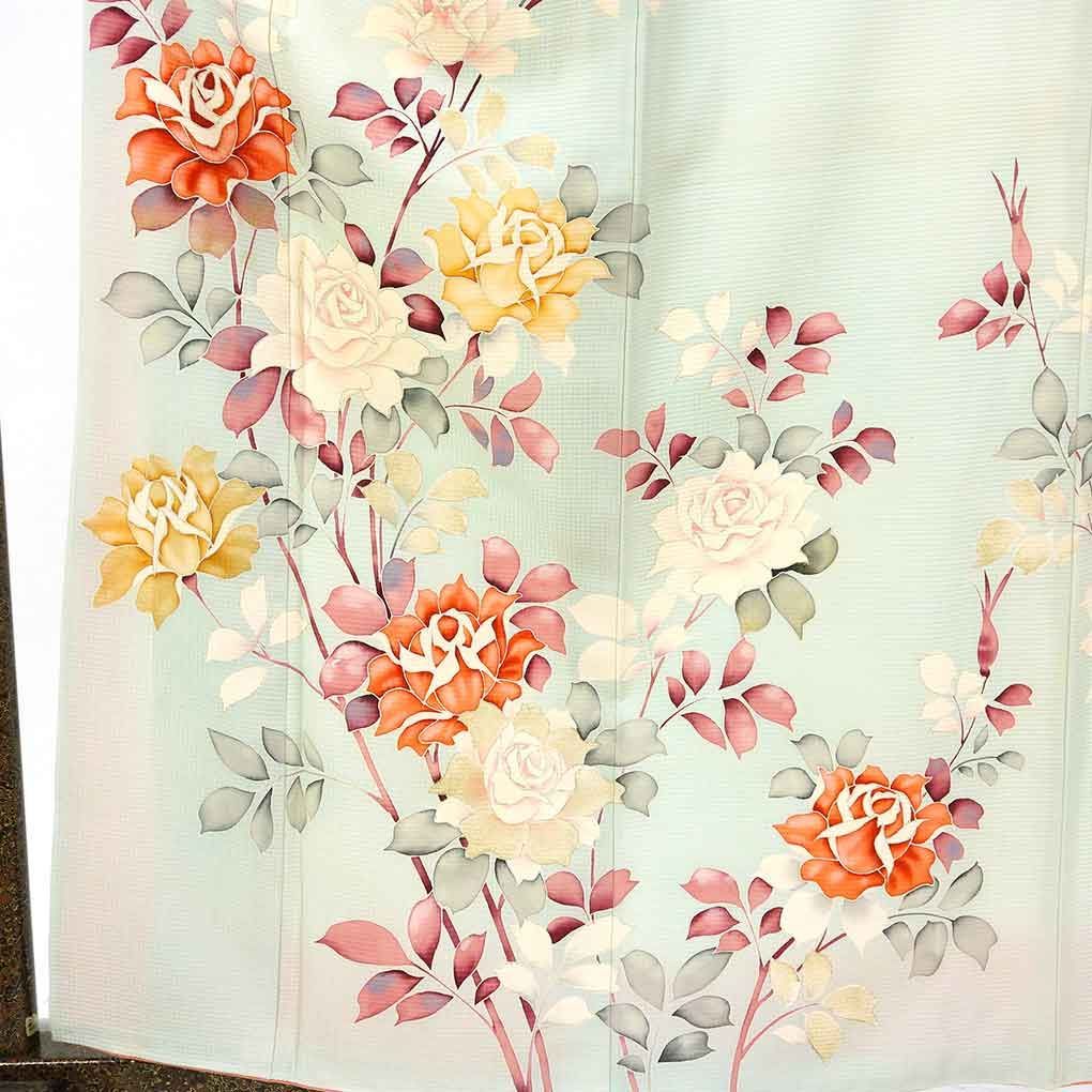 訪問着 身丈172cm 裄66cm 前幅23cm 後幅30.5cm 袖丈56cm 袖幅