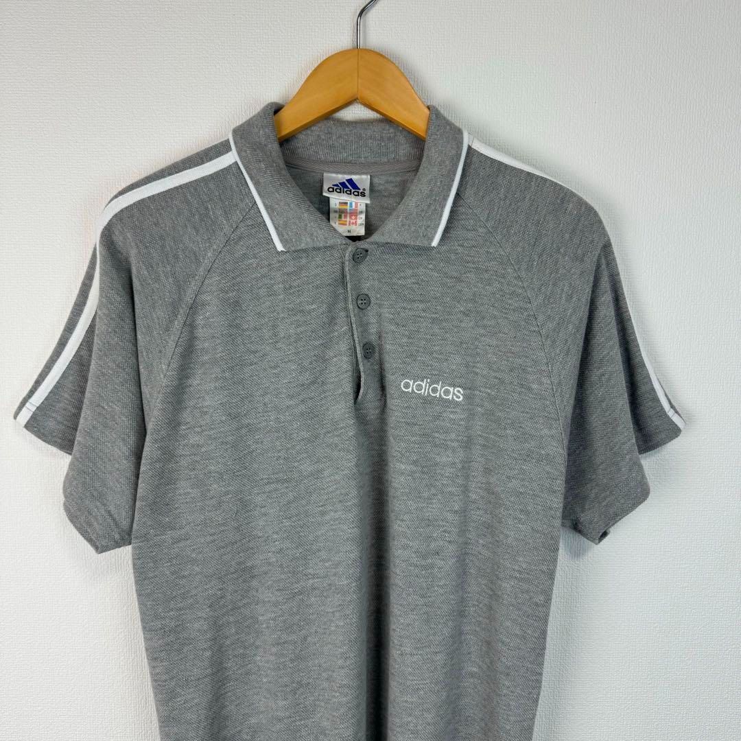 90s adidas アディダス ポロシャツ 半袖 ワンポイントロゴ ロゴ