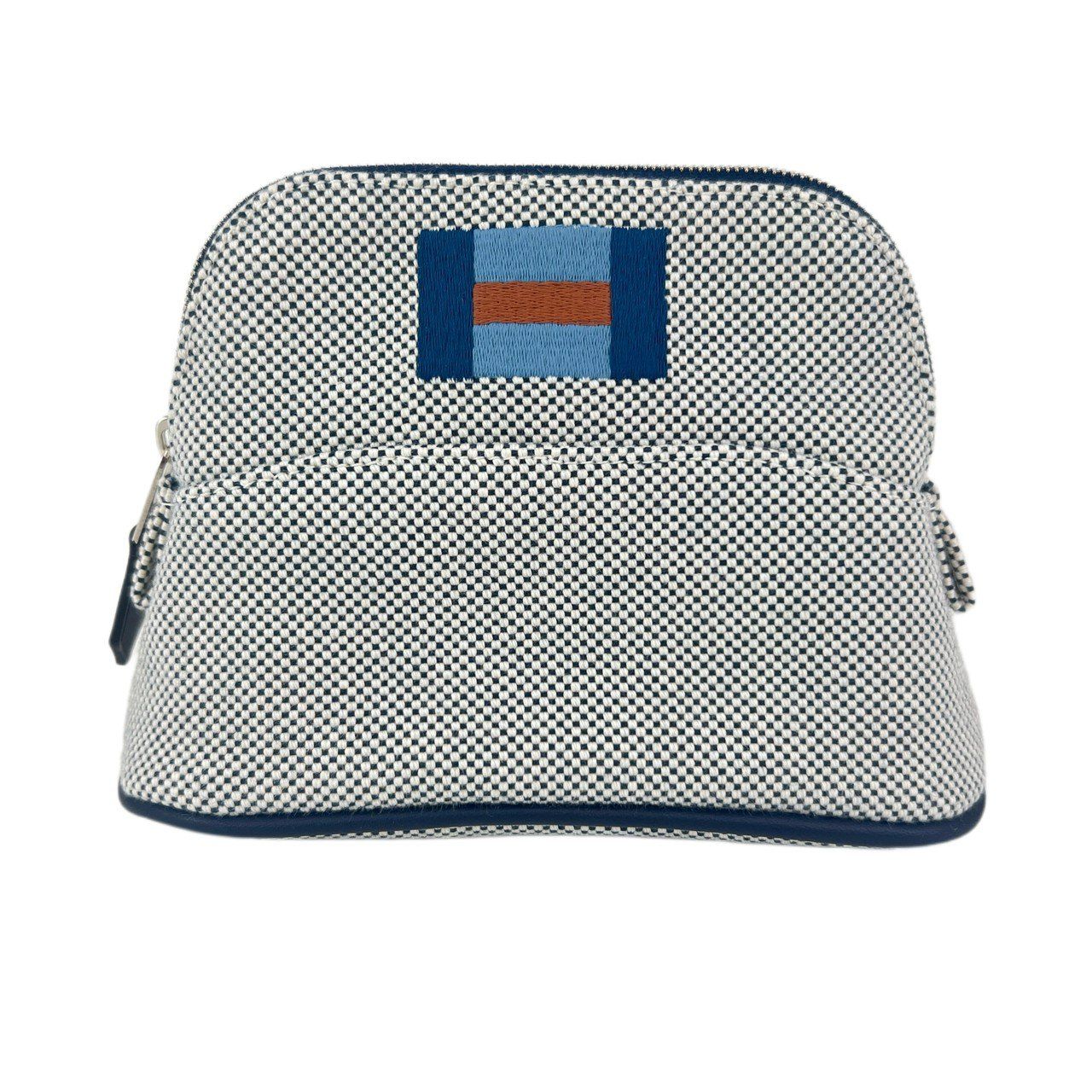 ♥ Hermès エルメス Trousse Bolide Casaque mini mini ボリードポーチ カザック ミニミニ 綿 Marine マリン