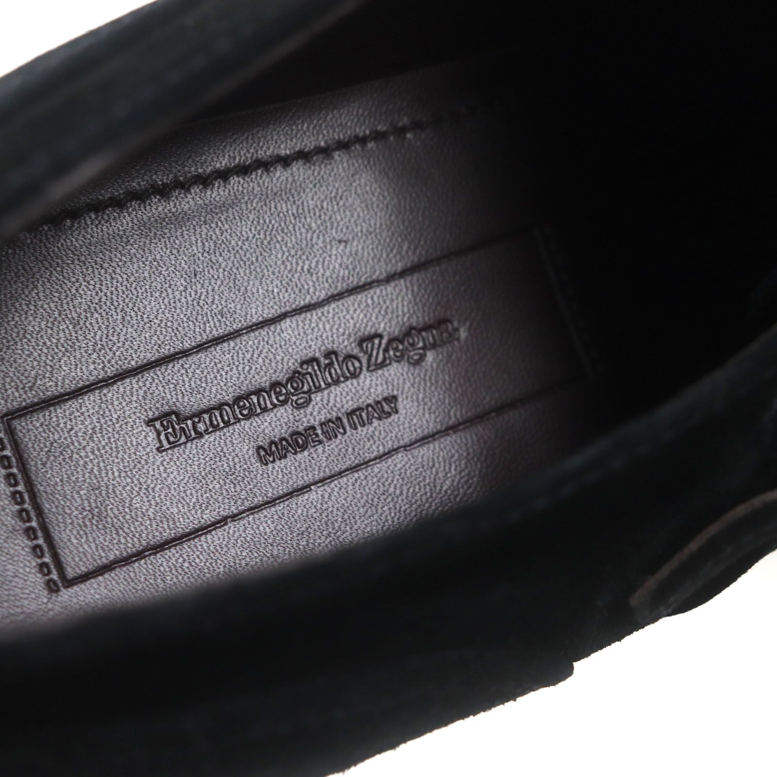 Ermenegido Zegna ダブルモンク　エルメネジルドゼニア 9 EE 未使用品▽Ermenegildo Zegna エルメネジルド ゼニア スウェード
