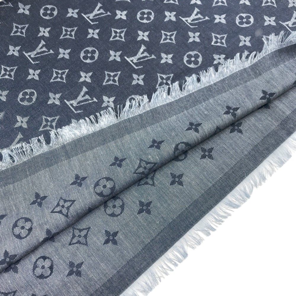 ルイヴィトン シャイン モノグラム 大判スカーフ ストール シルク