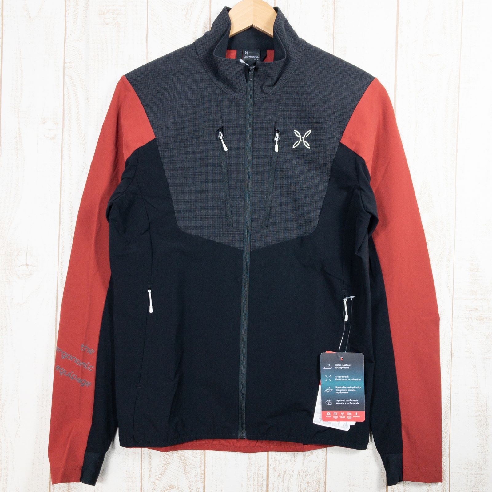 【Men's S ブラック系】 Montura ( モンチュラ ) エアー プロテック ジャケット Air Pro Tech Jacket ポリエステル MJAW50X Men's ソフトシェル アウター ジャケット トップス ウェア