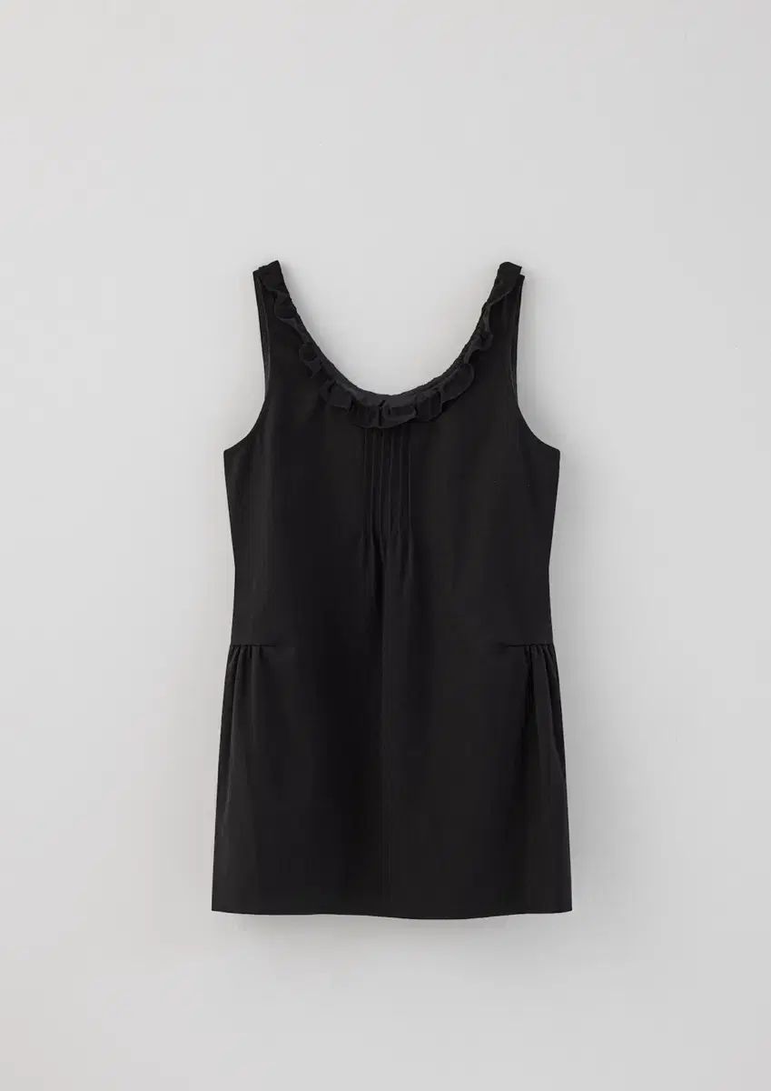 TANNAT コットン ウェーブ ワンピース 黒