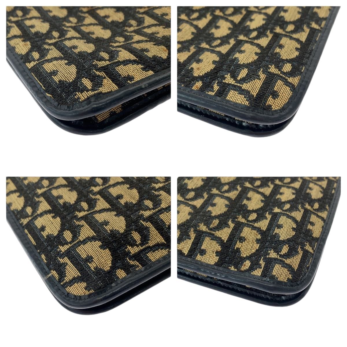 Dior ディオール ヴィンテージ トロッター柄 ブラウン ネイビー