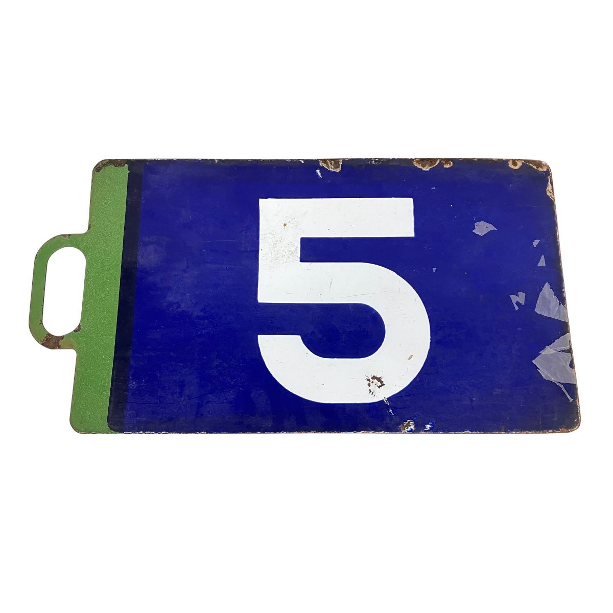 和田車庫 5 金属プレート 当時物 レトロ 鉄道グッズ ジャンク K10475701