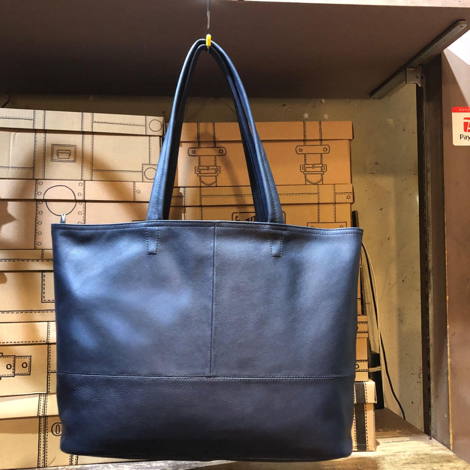 wise:ly「新品」【牛革】(本革)ビジネス、カジュアルトートバッグ 