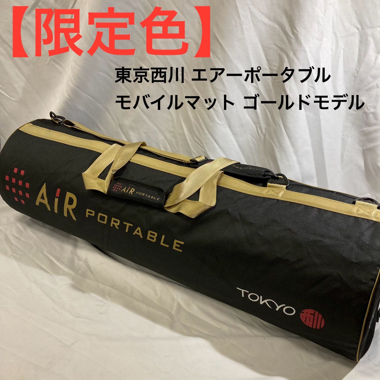 色 東京西川 エアーポータブル モバイルマット ゴールドモデル