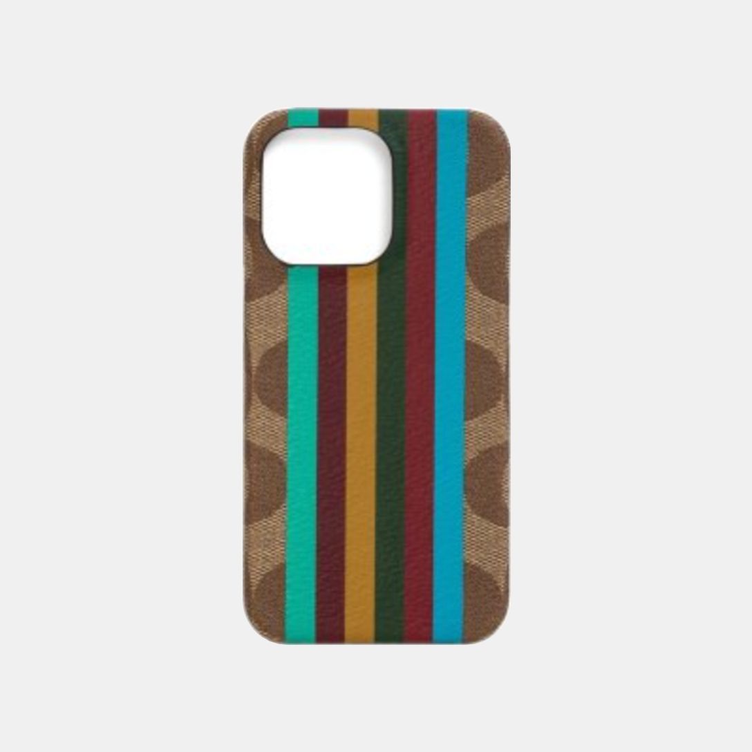 【CO-404】コーチ COACH iPhone13 pro 対応 ケースC8088 KHAKI MULTI
