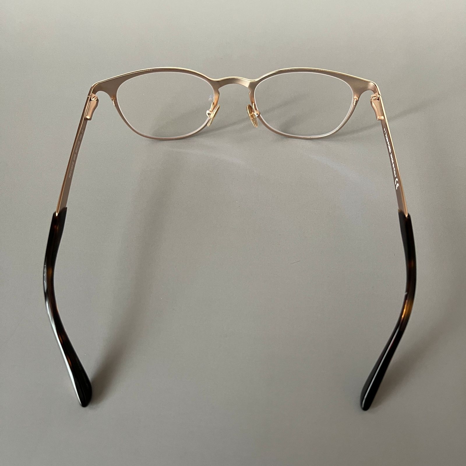 トムフォード メガネ ボストン ゴールド メタル ブルーライトカット 金