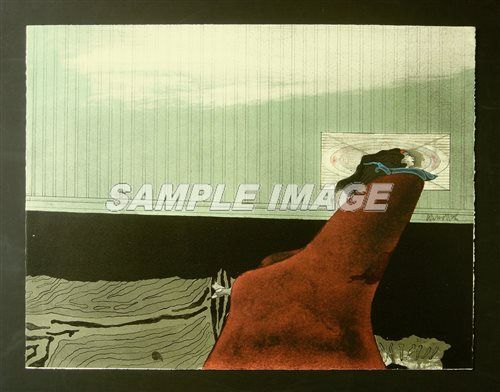 ウンダーリッヒ 「ジョアナ」、希少画集より、 新品高級額装付 ポール・ヴンダーリッヒ 版画 「Joana dreaming of Bismarck