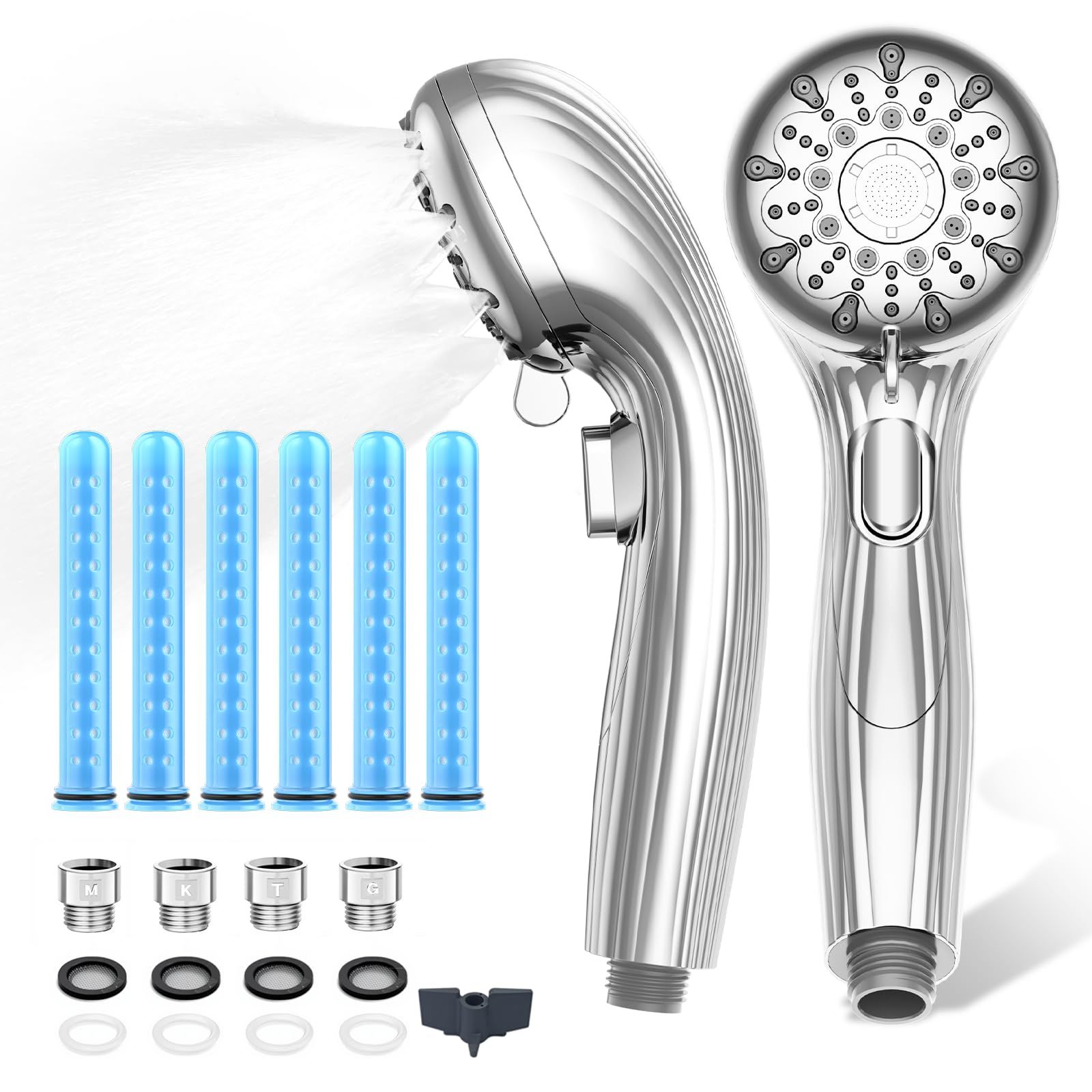 シャワーヘッド マイクロナノバブル Strcoij 2025新モデル 90%節水 シャワーヘッド 塩素除去 高水圧 手元止水 節水 超微細泡 肌ケア 美髪 毛穴汚れ除去 高洗浄力 ミストシャワー ヘッド ナノバブル 保温 保湿 うるおい 4種類アダプター