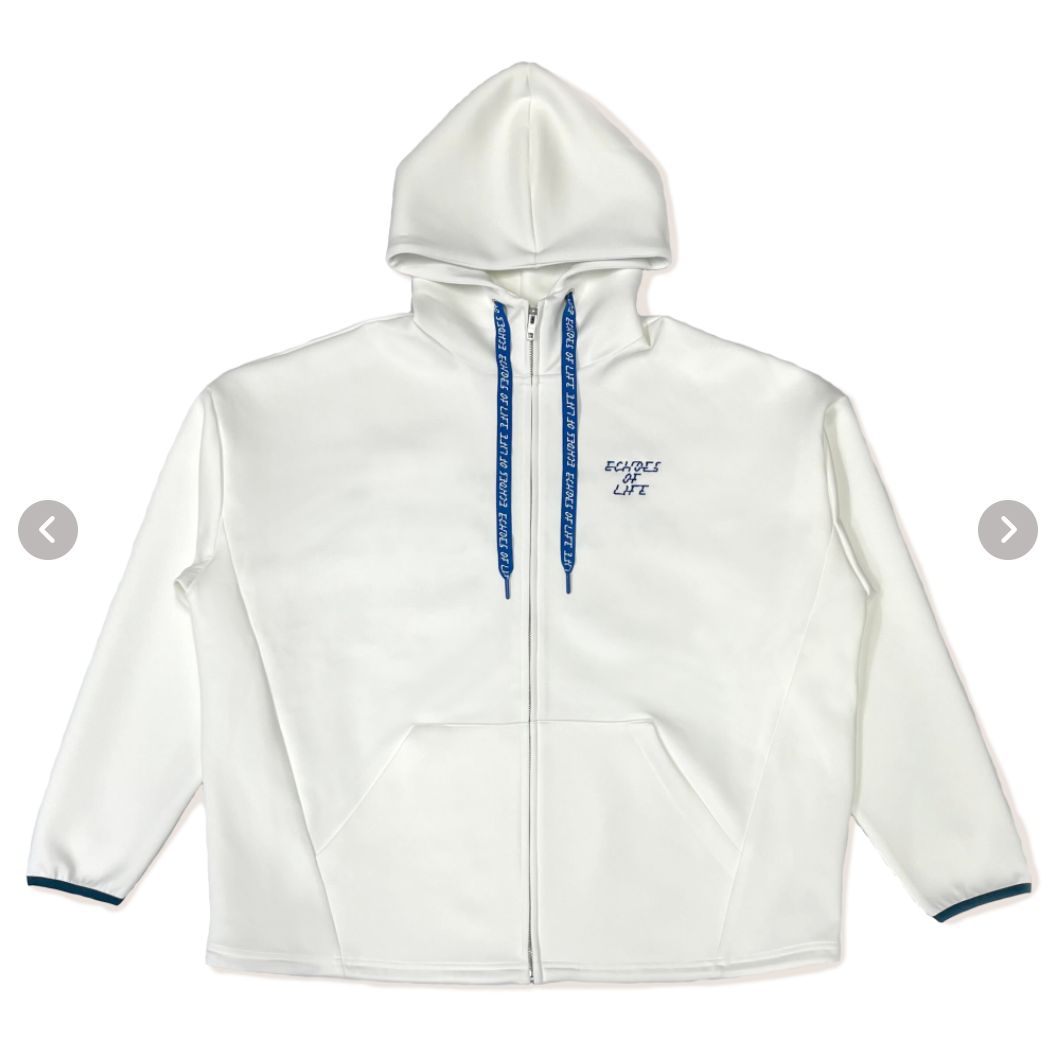 羽生結弦ECHOES OF LIFE ジップパーカー ホワイト Sサイズ[新品] Yuzuru Hanyu ICE STORY 3rd “Echoes of Life” TOUR on X